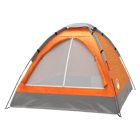 Wakeman 2 Person Camping Tent with Carrying Bag - Lightweight Outdoor Tent by Outdoors Orange 75-CMP1081
